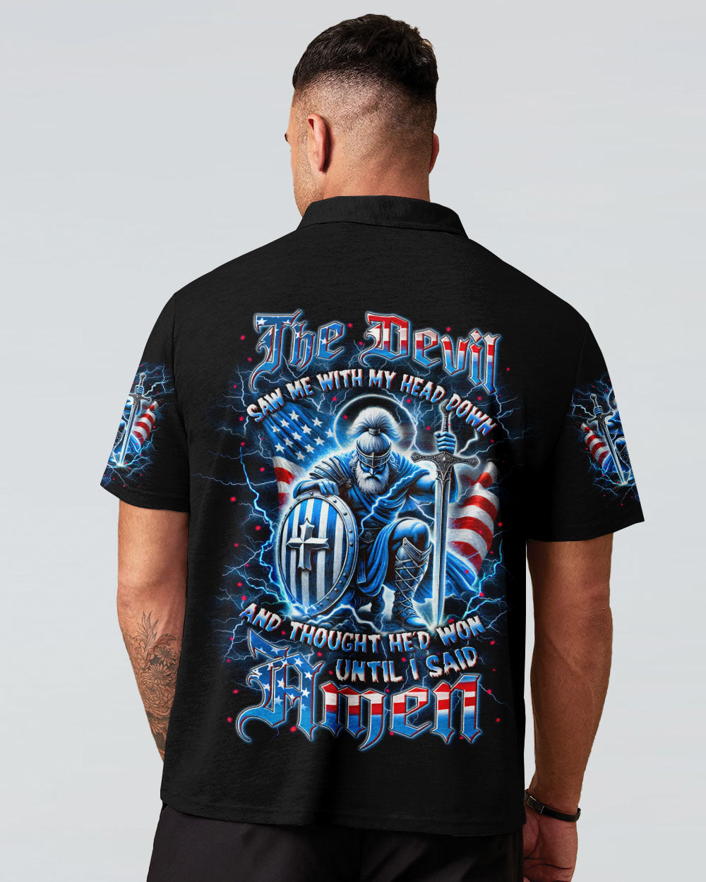 The Devil Saw Me With My Head Down Men's All Over Print Shirt - Yhln0912242