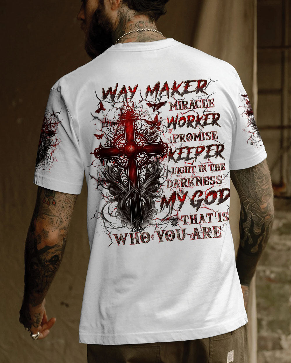 Way Maker Miracle Worker Cross Lion Men's All Over Print Shirt - Yhln1007242