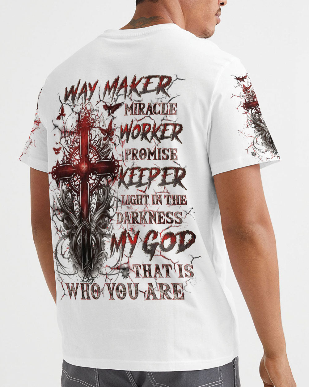 Way Maker Miracle Worker Cross Lion Men's All Over Print Shirt - Yhln1007242