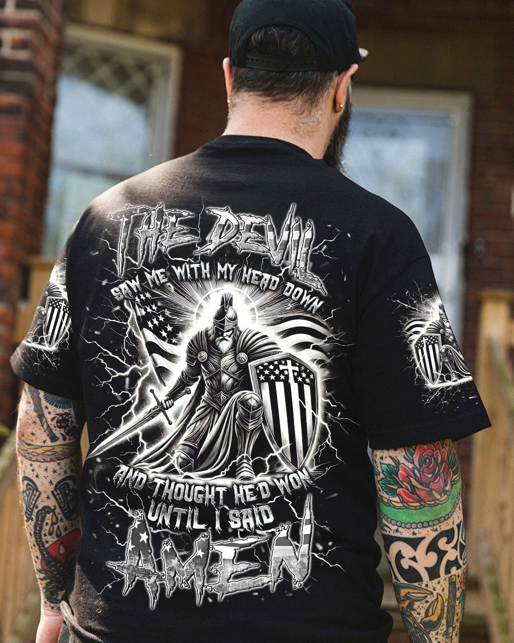 The Devil Saw Me With My Head Down Men's All Over Print Shirt - Yhln1012241