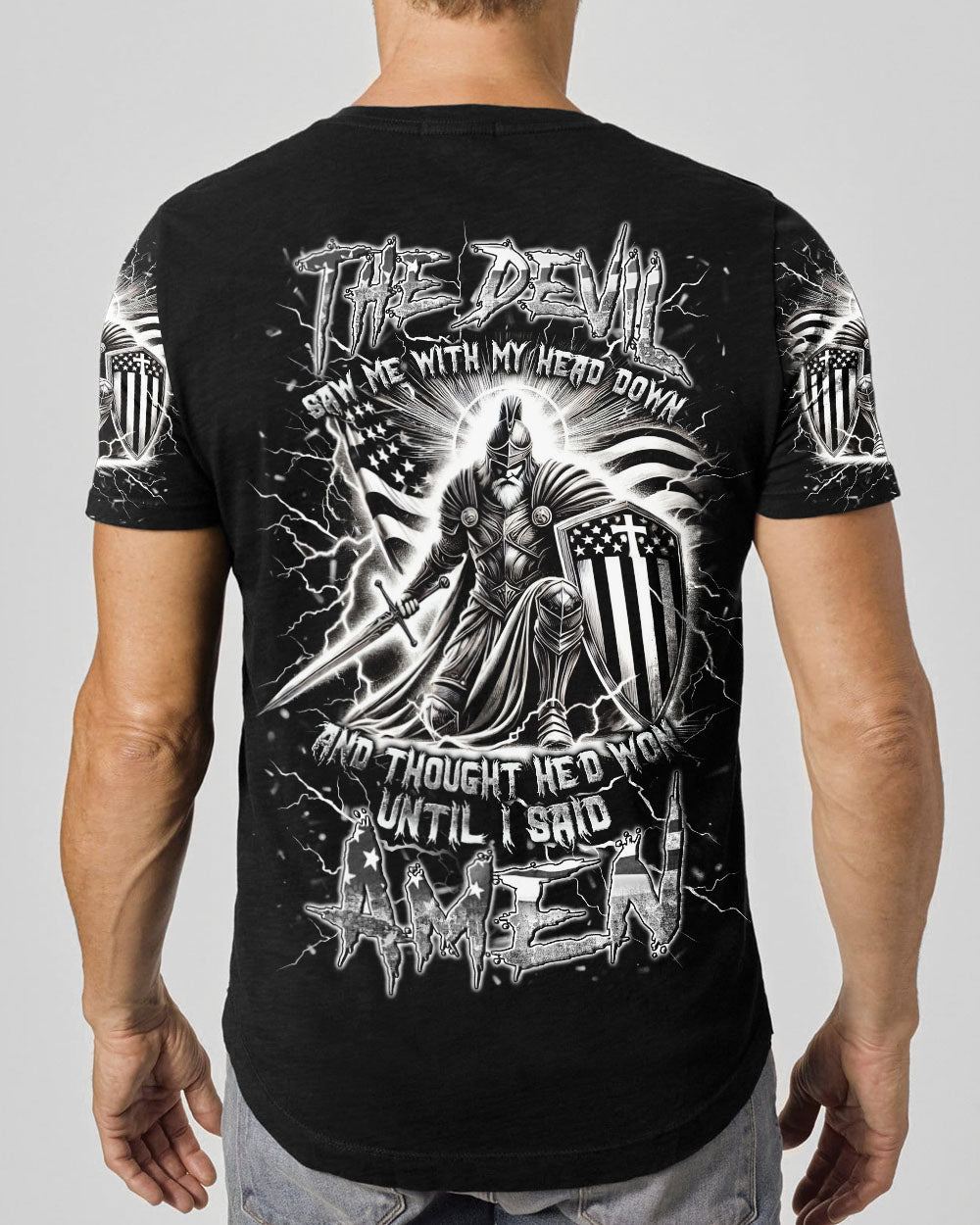 The Devil Saw Me With My Head Down Men's All Over Print Shirt - Yhln1012241