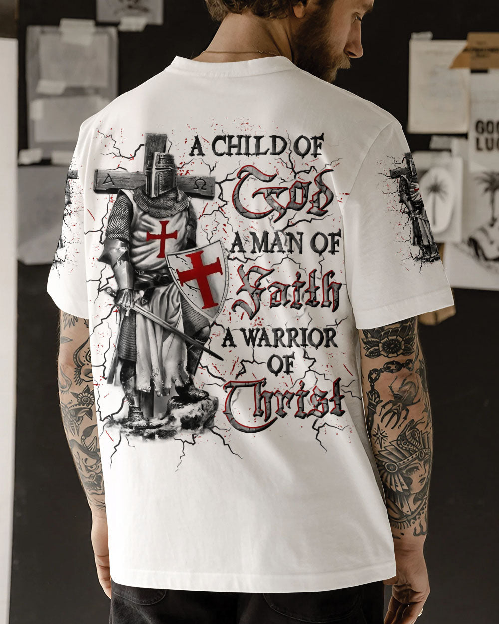 A Warrior Of Christ Men's All Over Print Shirt - Yhln1508241