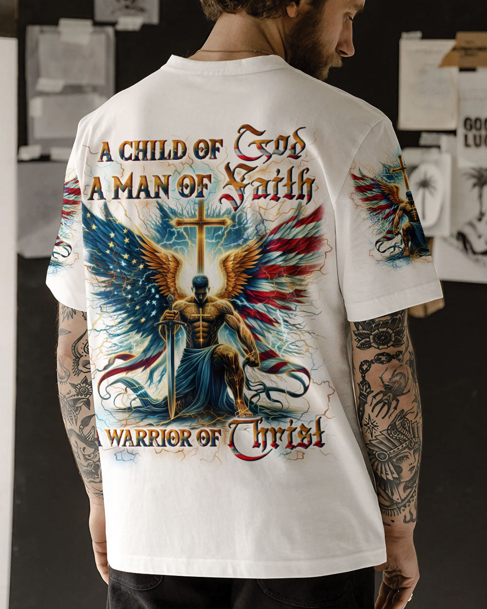 A Warrior Of Christ Men's All Over Print Shirt - Yhln1610241