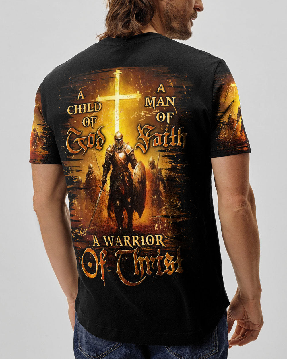 A Warrior Of Christ Men's All Over Print Shirt - Yhln2002253