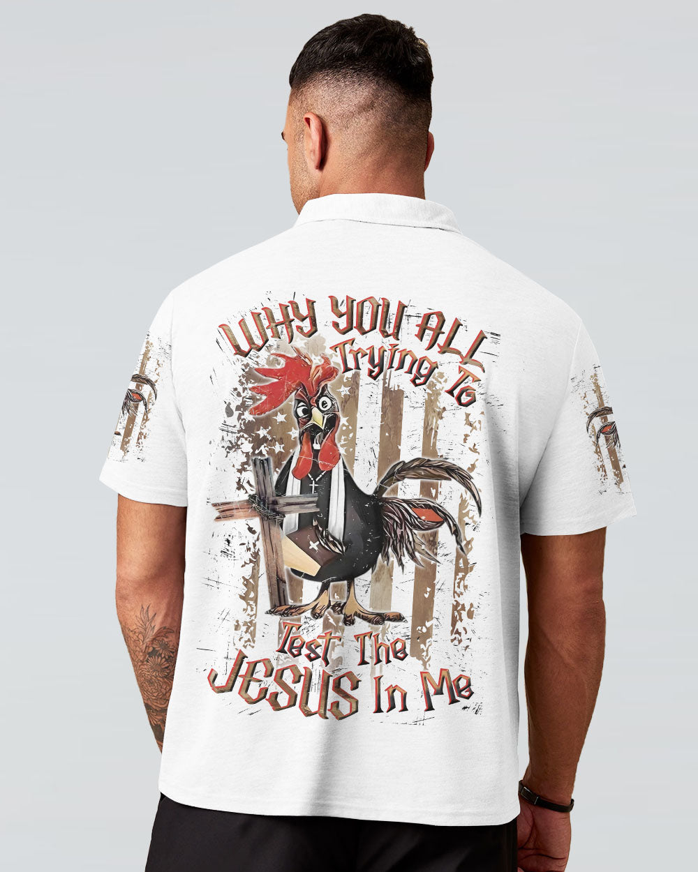 Why You All Trying To Test The Jesus In Me Men's All Over Print Shirt - Yhln2108243