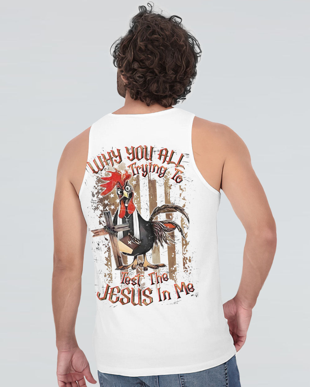 Why You All Trying To Test The Jesus In Me Men's All Over Print Shirt - Yhln2108243