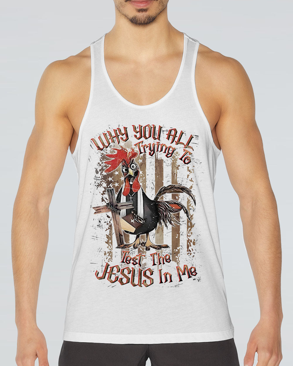 Why You All Trying To Test The Jesus In Me Men's All Over Print Shirt - Yhln2108243