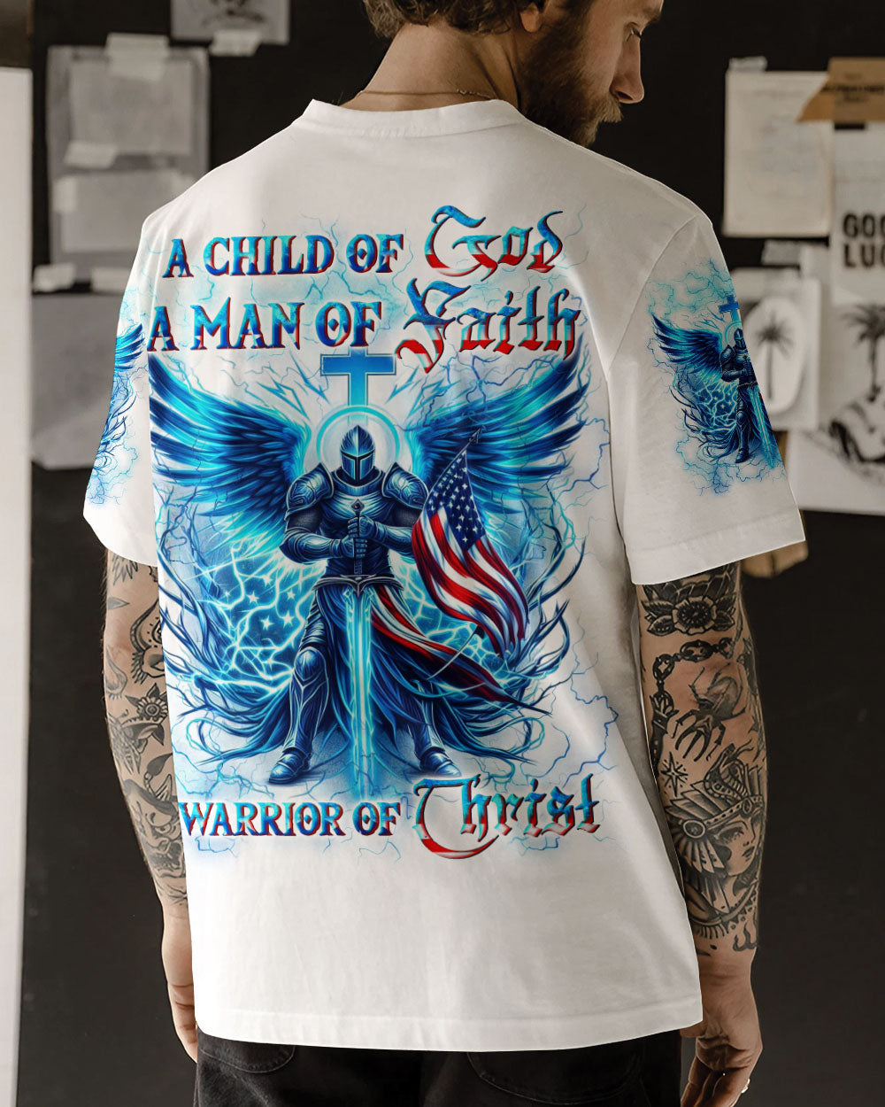 A Warrior Of Christ Men's All Over Print Shirt - Yhln2210242