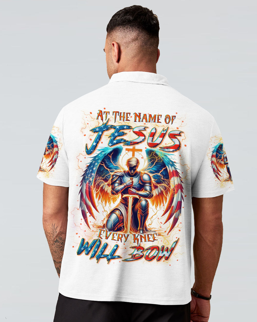 At The Name Of Jesus Men's All Over Print Shirt - Yhln2310242