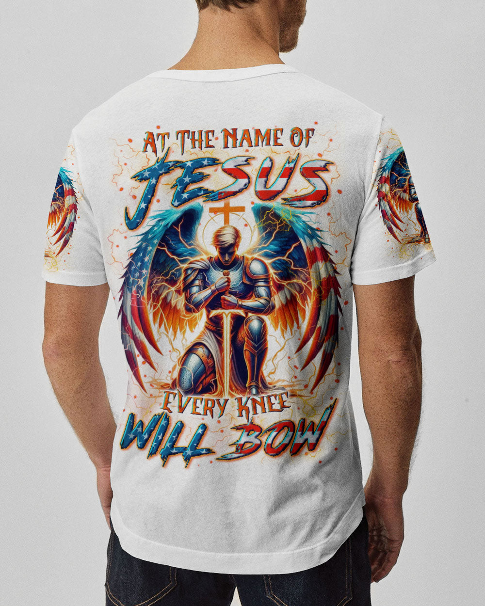 At The Name Of Jesus Men's All Over Print Shirt - Yhln2310242