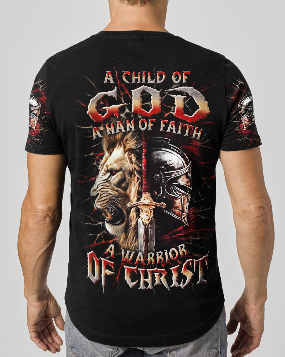 A Warrior Of Christ Men's All Over Print Shirt - Yhln2402253