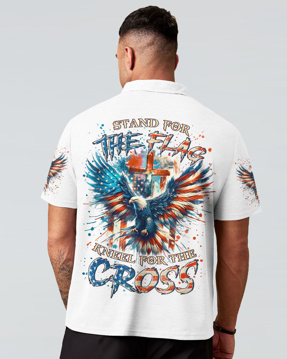 Stand For The Flag Kneel For The Cross Men's All Over Print Shirt - Yhln2709243