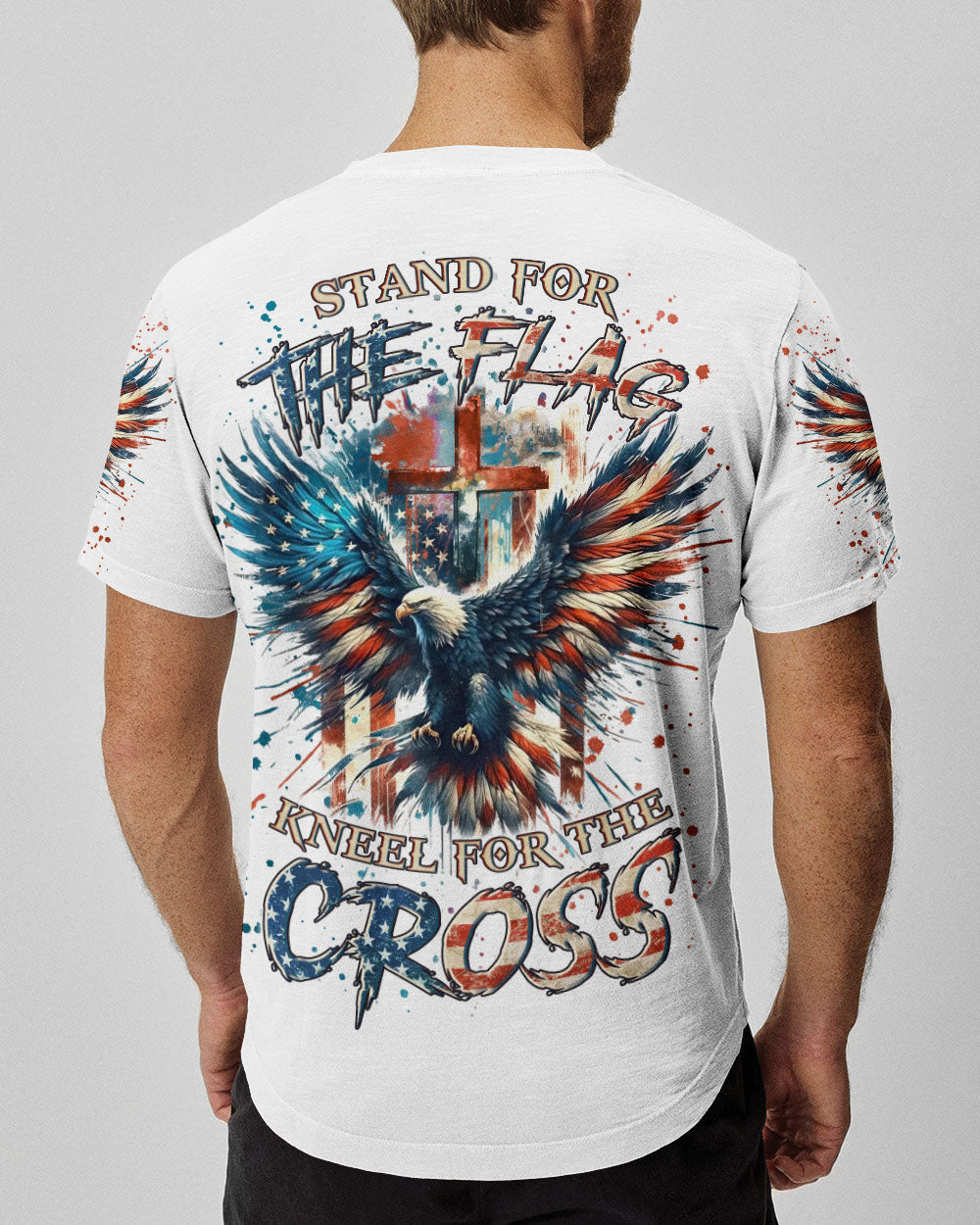 Stand For The Flag Kneel For The Cross Men's All Over Print Shirt - Yhln2709243