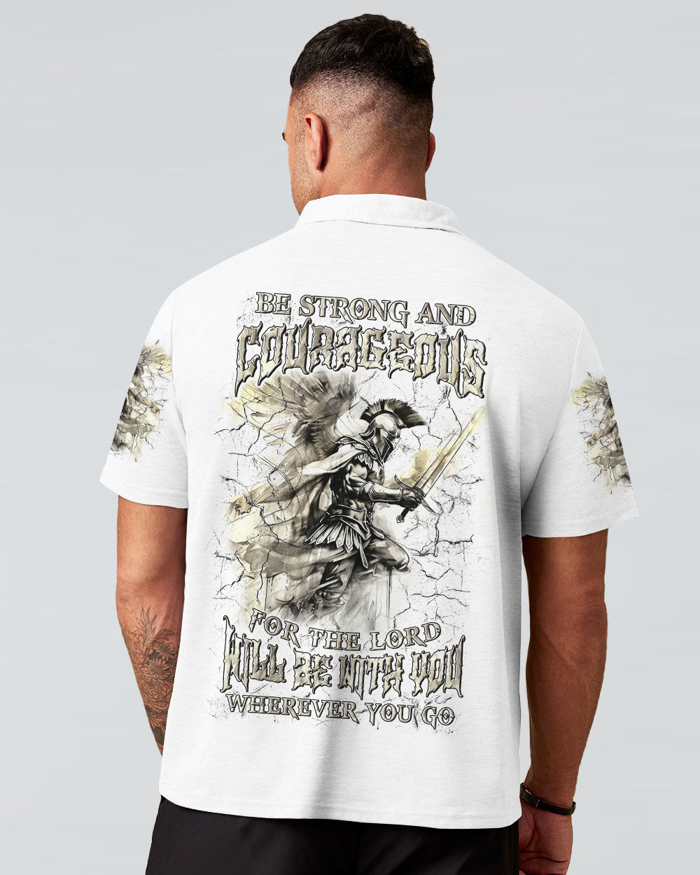 Be Strong And Courageous Men's All Over Print Shirt - Yhln3107241