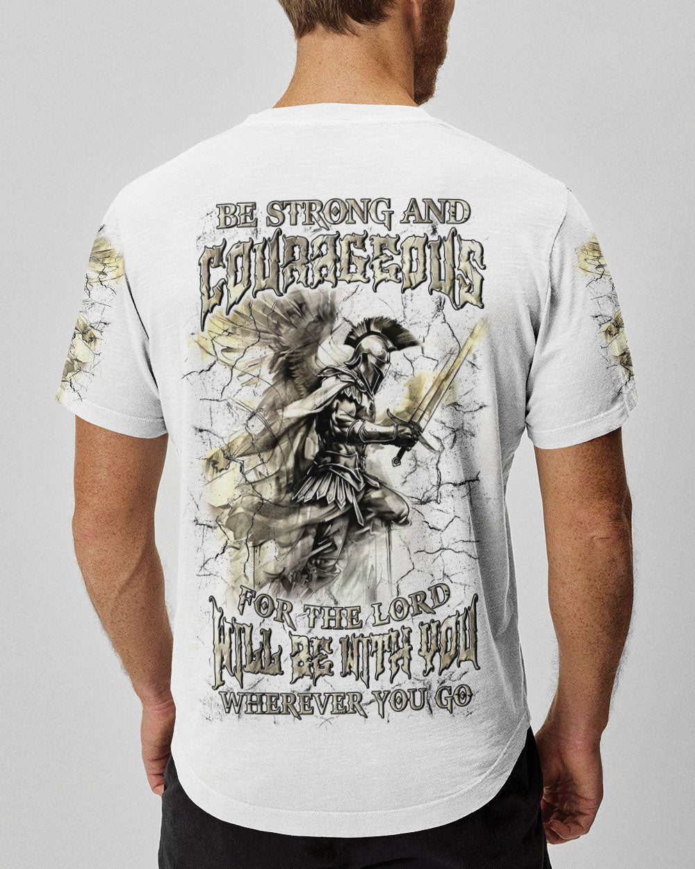 Be Strong And Courageous Men's All Over Print Shirt - Yhln3107241