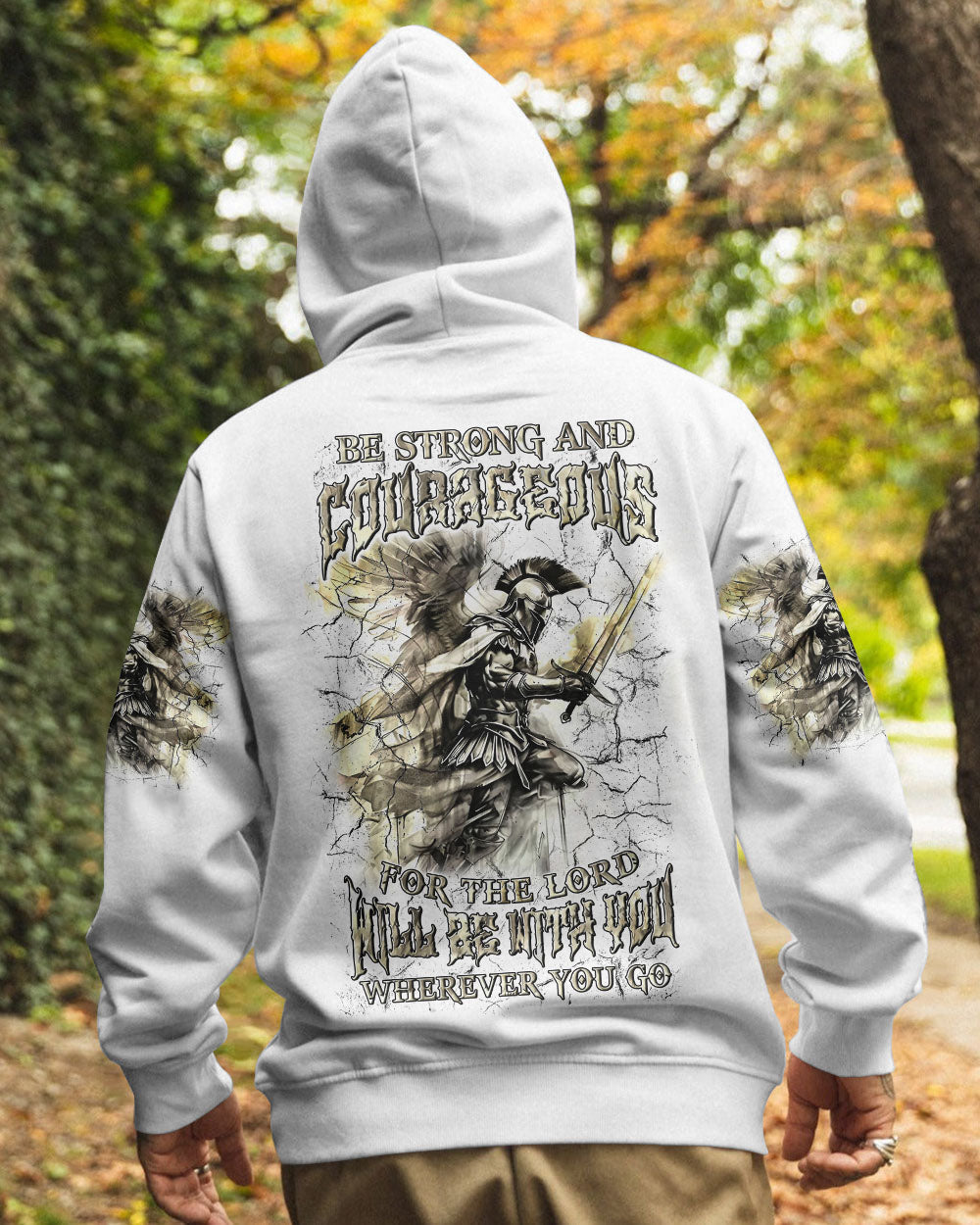 Be Strong And Courageous Men's All Over Print Shirt - Yhln3107241