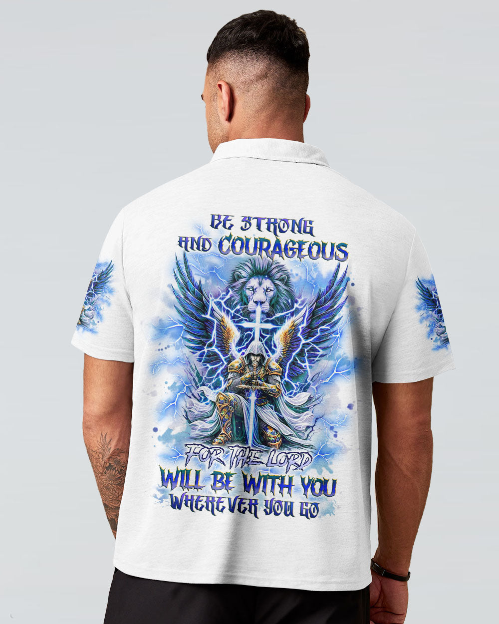 Be Strong And Courageous Men's All Over Print Shirt - Yhlt0512241