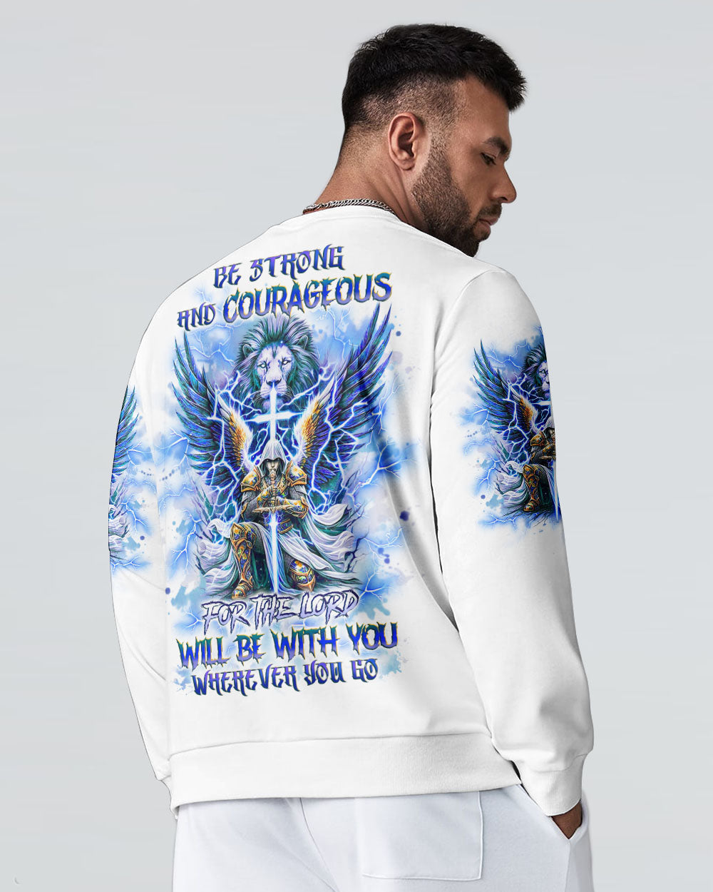 Be Strong And Courageous Men's All Over Print Shirt - Yhlt0512241