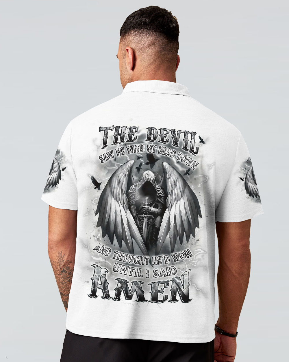 The Devil Saw Me With My Head Down Men's All Over Print Shirt - Yhlt1311246