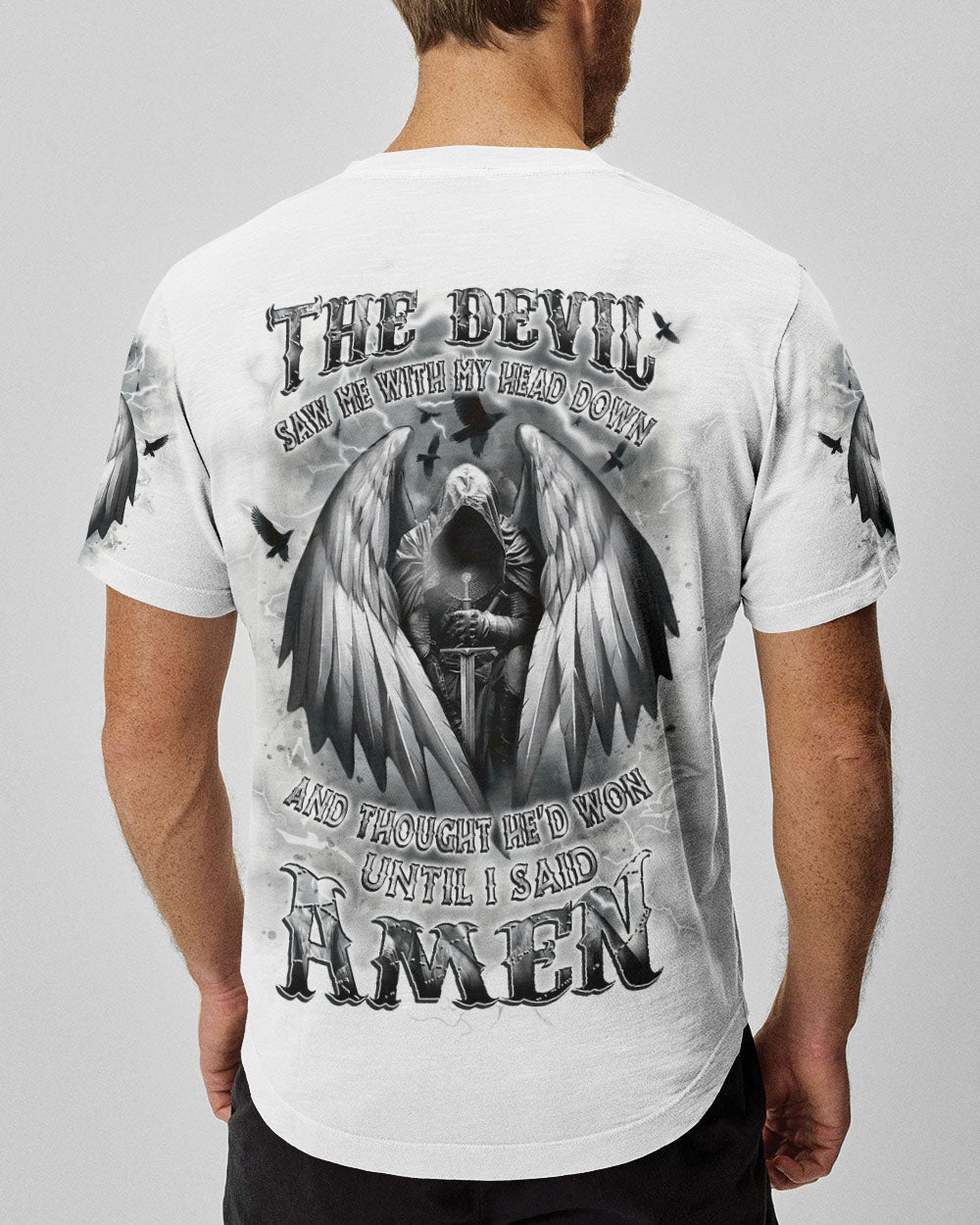 The Devil Saw Me With My Head Down Men's All Over Print Shirt - Yhlt1311246