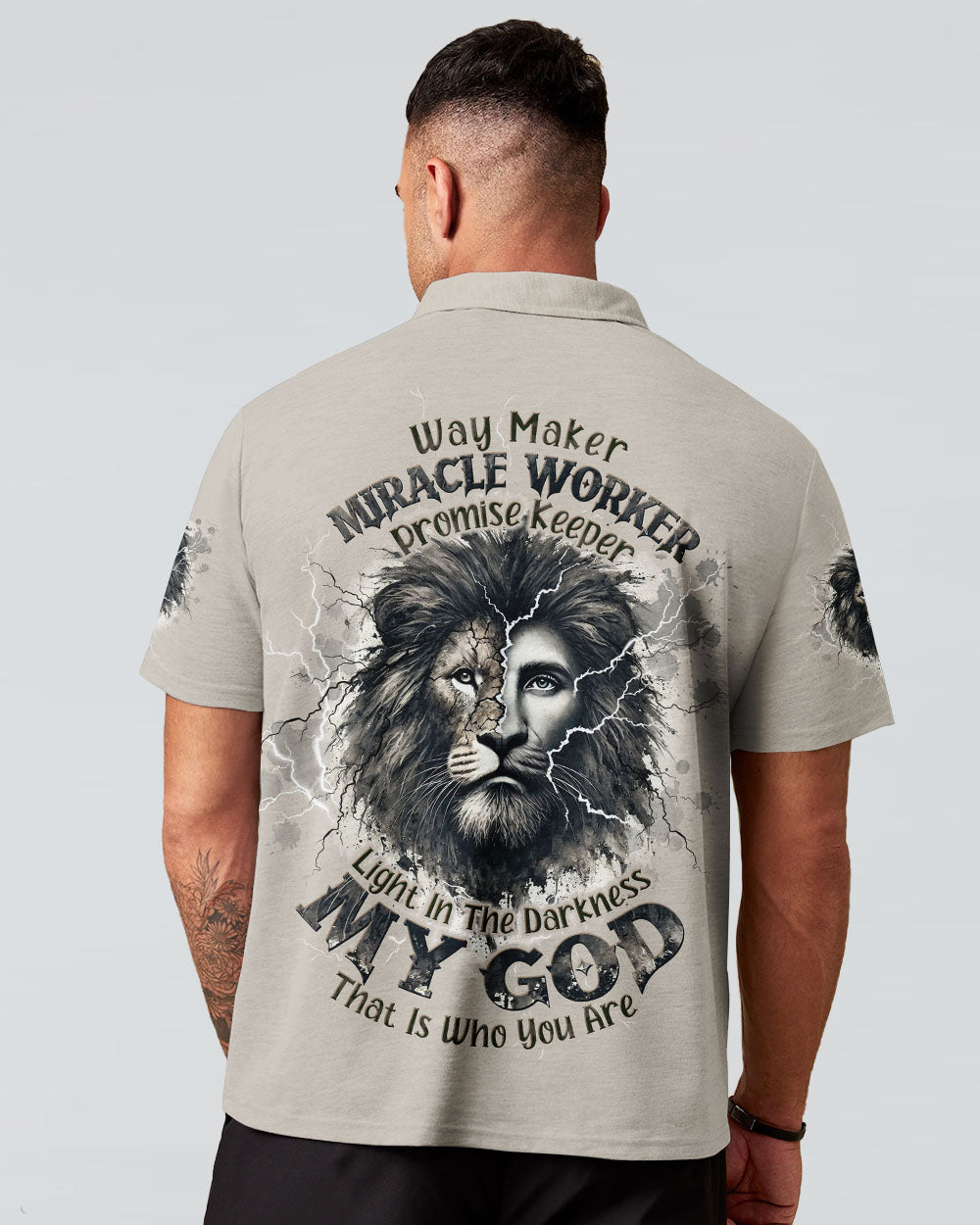 Way Maker Miracle Worker Cross Lion Men's All Over Print Shirt  - Tltw2611245