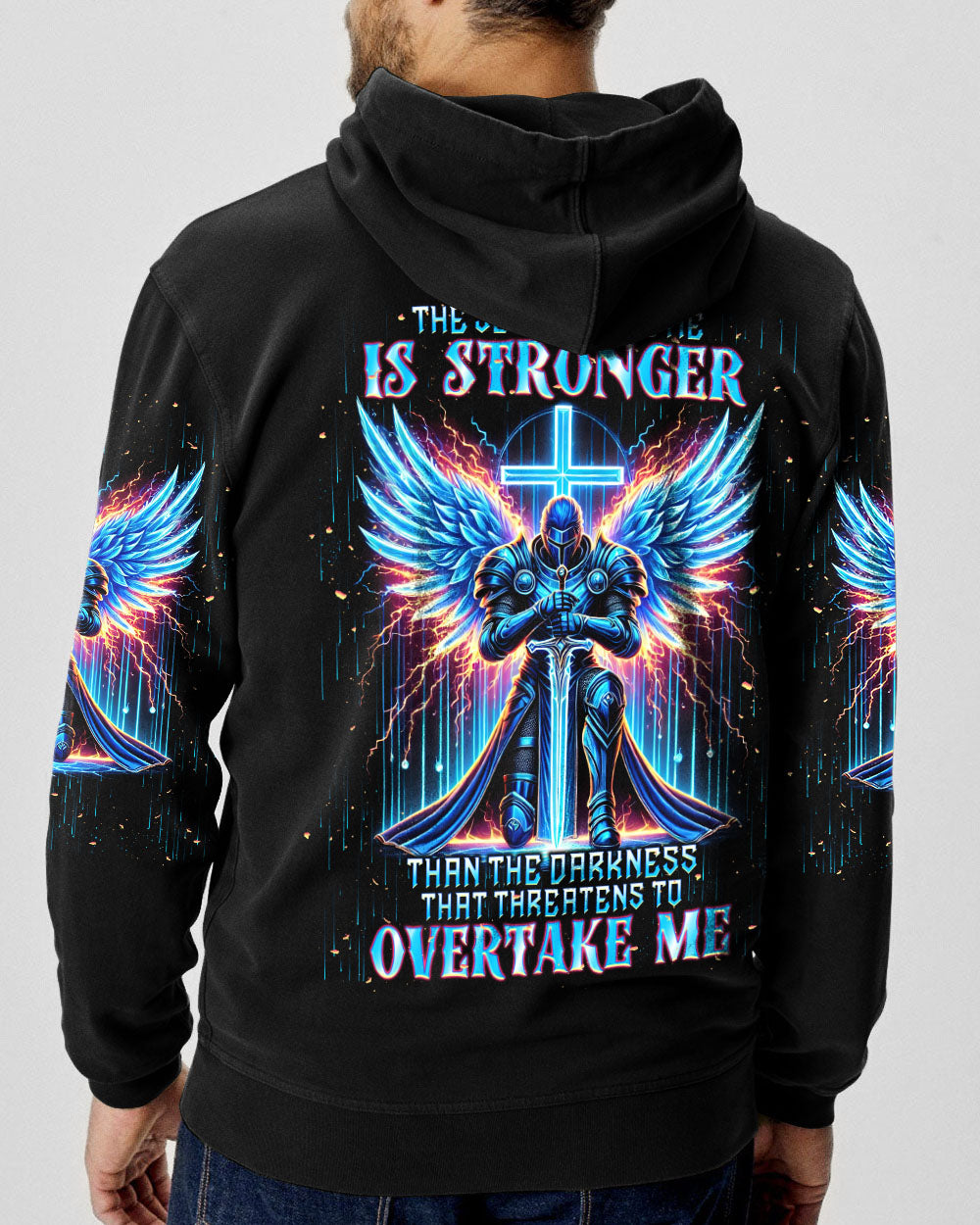 The Jesus Inside Me Is Stronger Than The Darkness Warrior Men's All Over Print Shirt  - Tlnt0712242