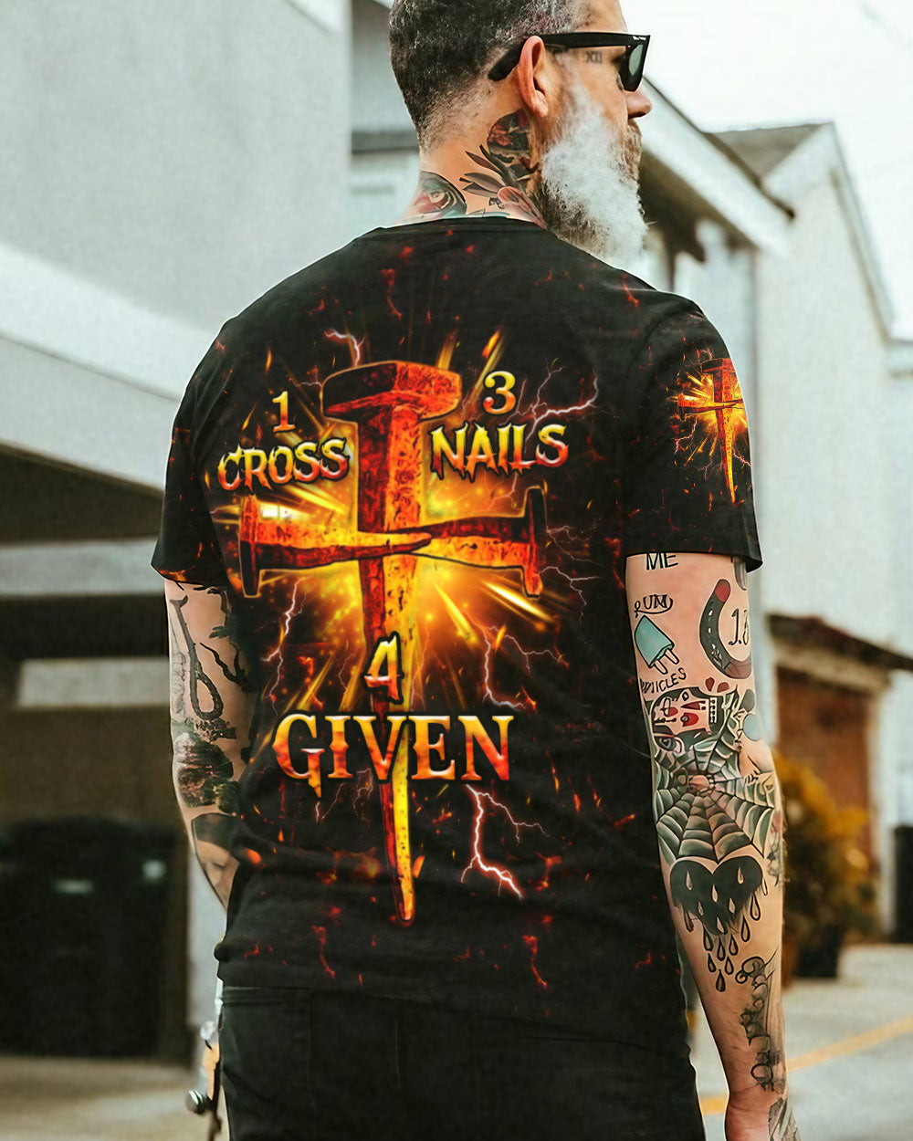 1 Cross 3 Nails 4 Given Men's All Over Print Shirt - Yhhn0801253