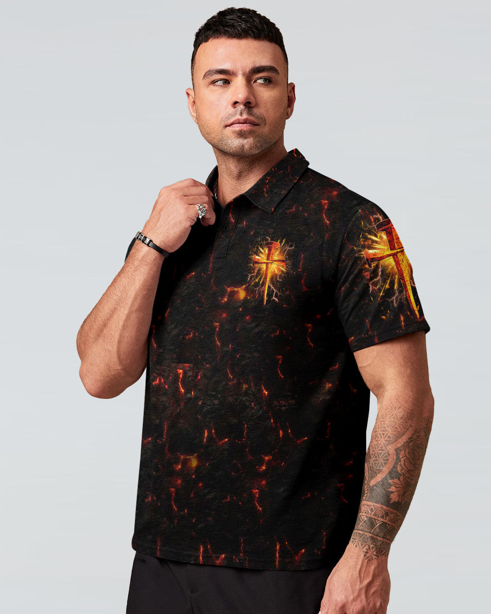 1 Cross 3 Nails 4 Given Men's All Over Print Shirt - Yhhn0801253