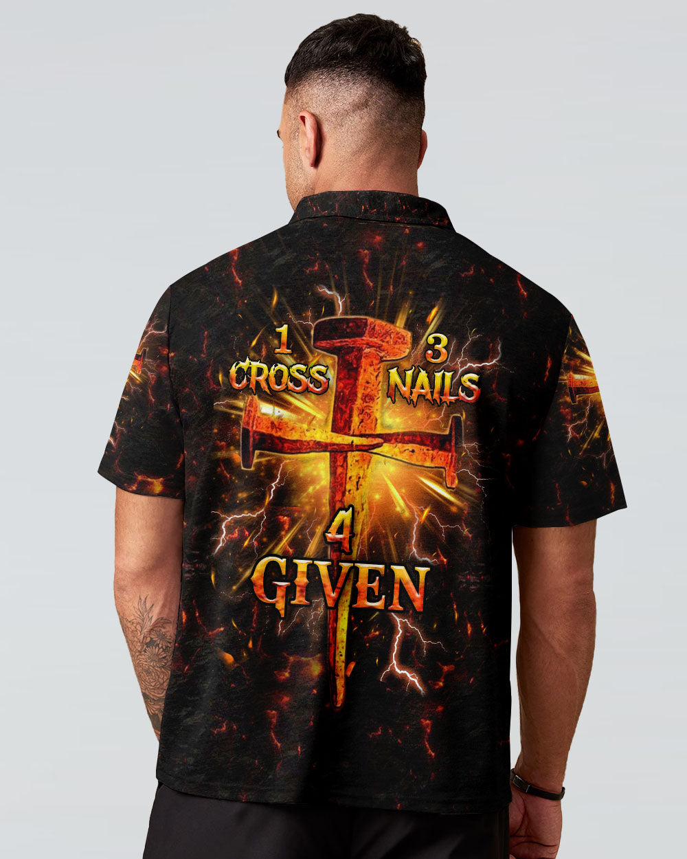 1 Cross 3 Nails 4 Given Men's All Over Print Shirt - Yhhn0801253