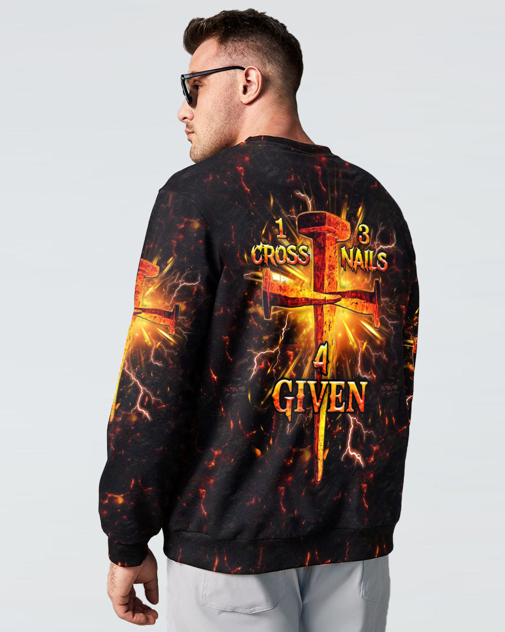 1 Cross 3 Nails 4 Given Men's All Over Print Shirt - Yhhn0801253