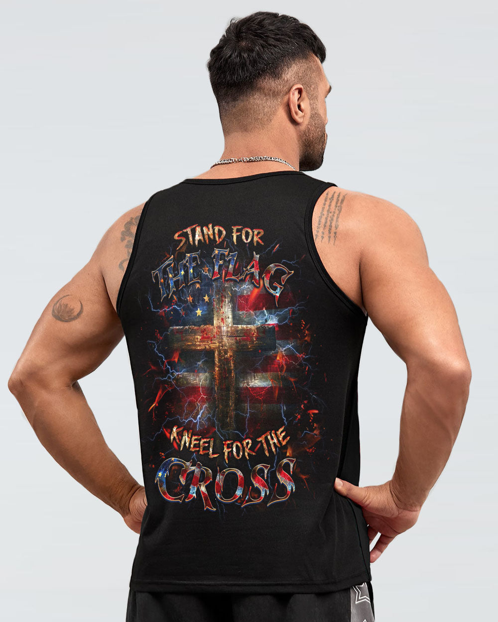 Stand For The Flag Kneel For The Cross Men's All Over Print Shirt - Yhlt2712243