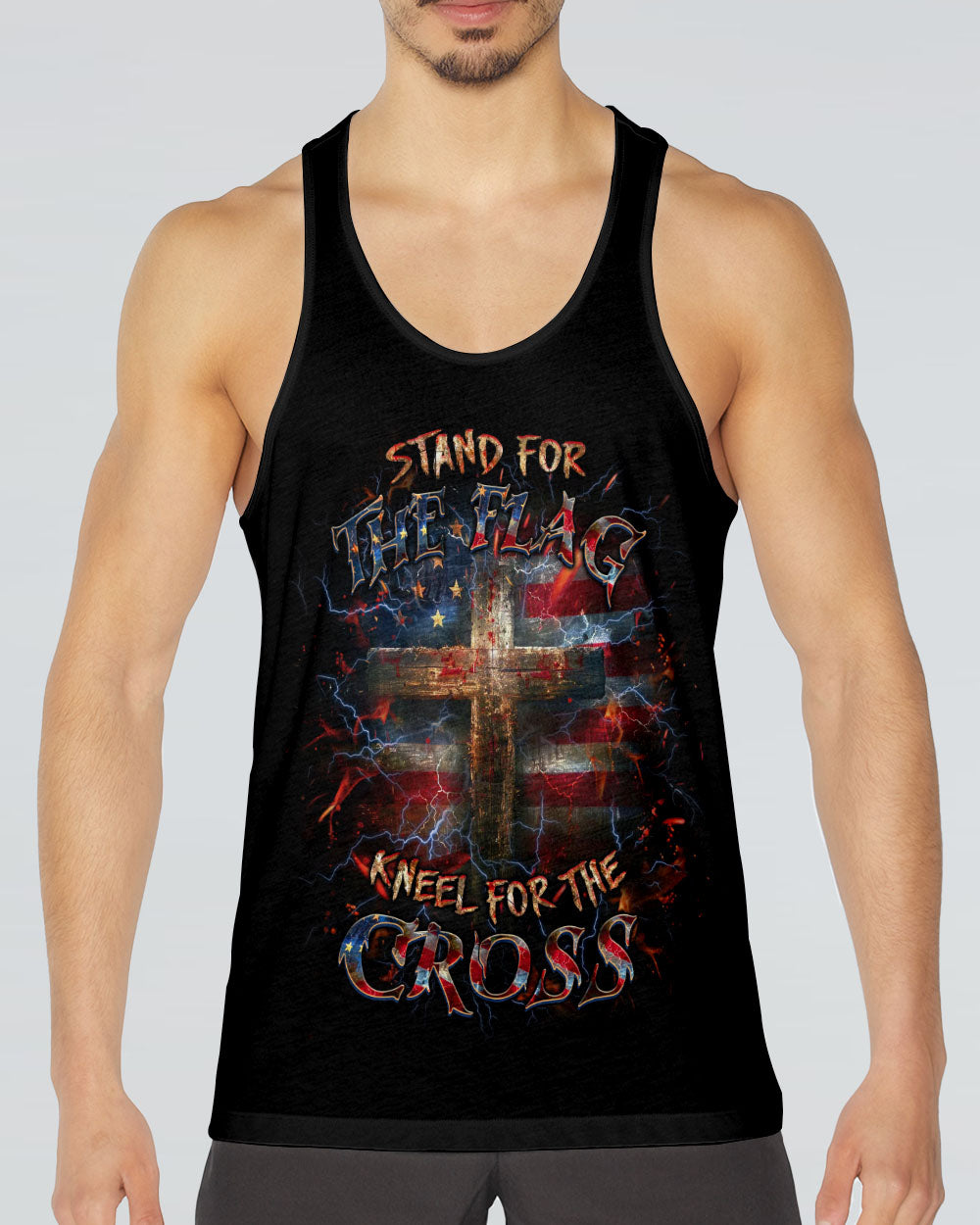 Stand For The Flag Kneel For The Cross Men's All Over Print Shirt - Yhlt2712243