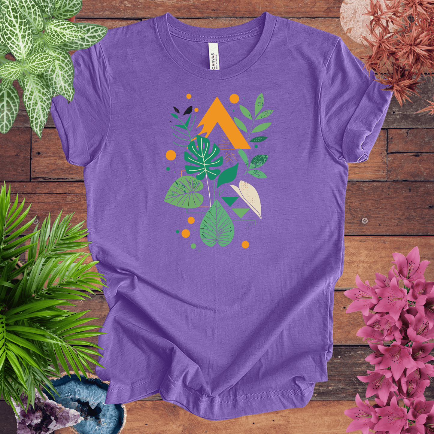 Botanical Houseplant Modern T-Shirt