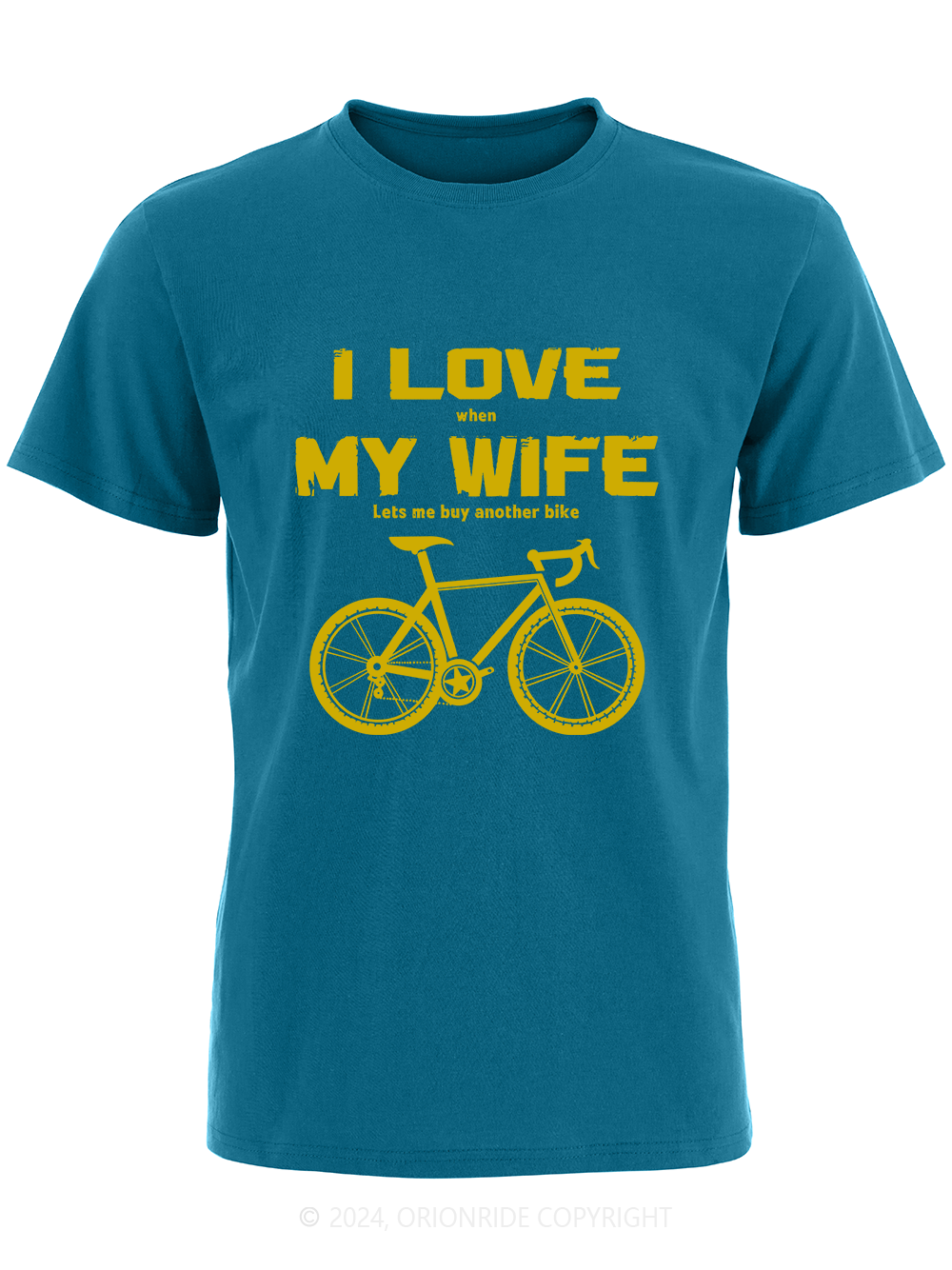 Orionride Short Sleeves I Love My Wife Bike T-Shirt