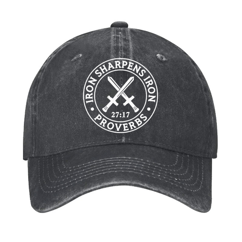 Iron Sharpens Iron Christian Print Cap (Free Customization)