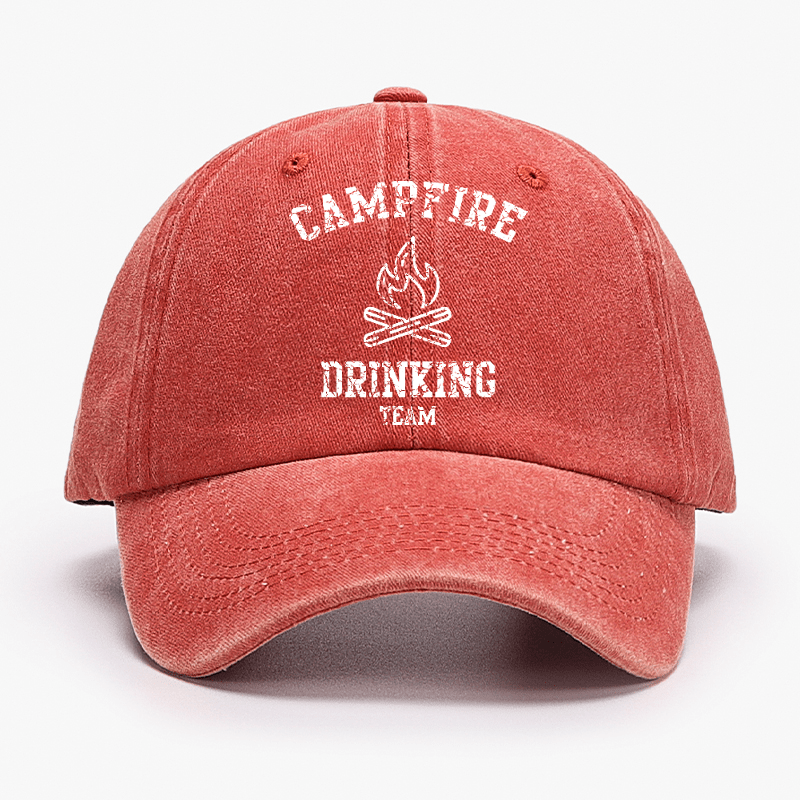 Campfire Drinking Team Funny Gift Cap