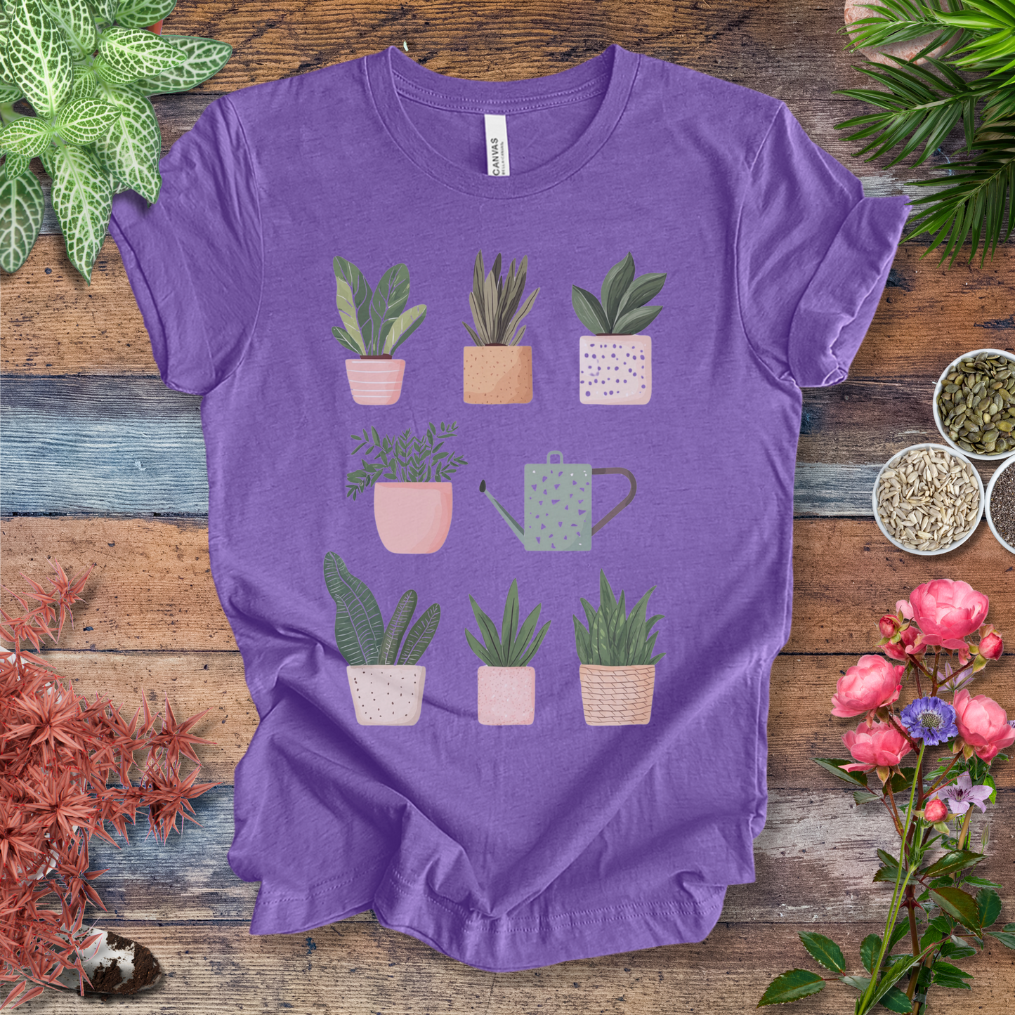 Cute Potted Plant Collection Minimalist T-Shirt