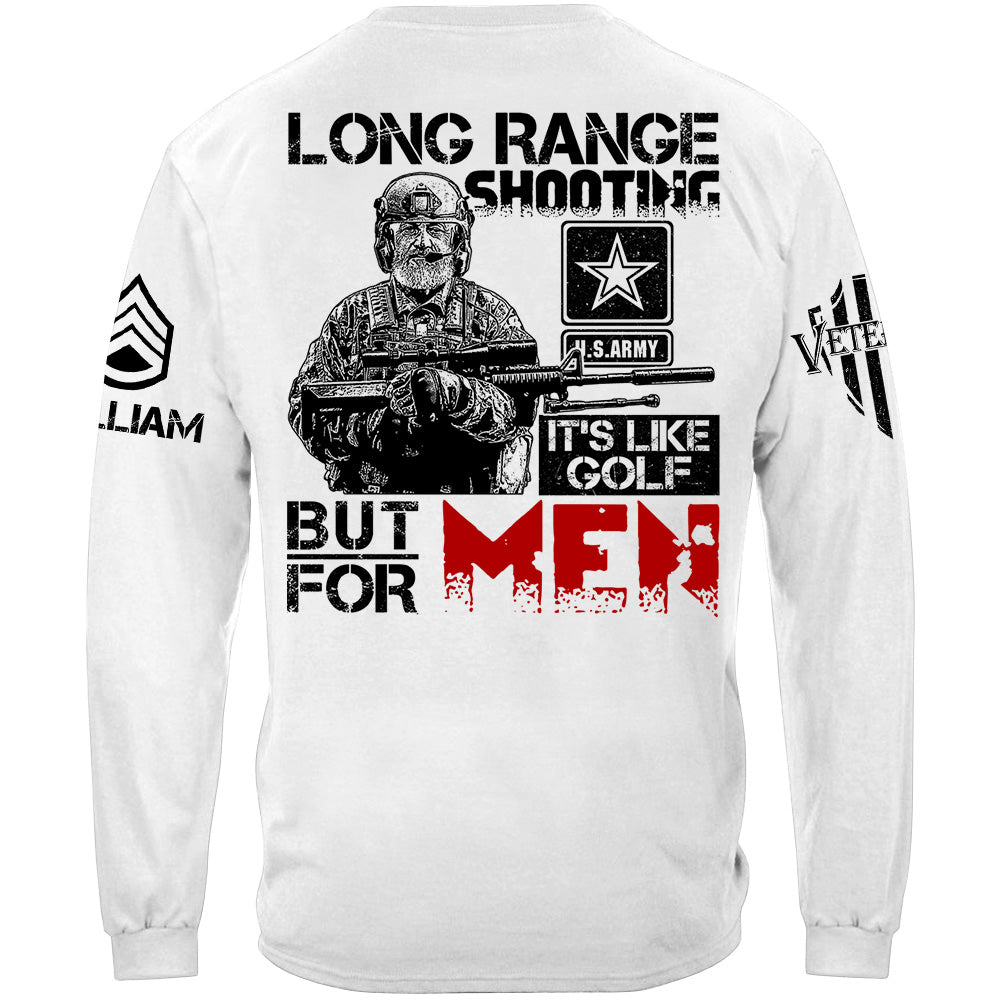 Long Range Shooting Like Golf But For Men Vr2 2nd Amendment Veteran Rifle Shooting Shirt Gift For Veteran H2511 Trna