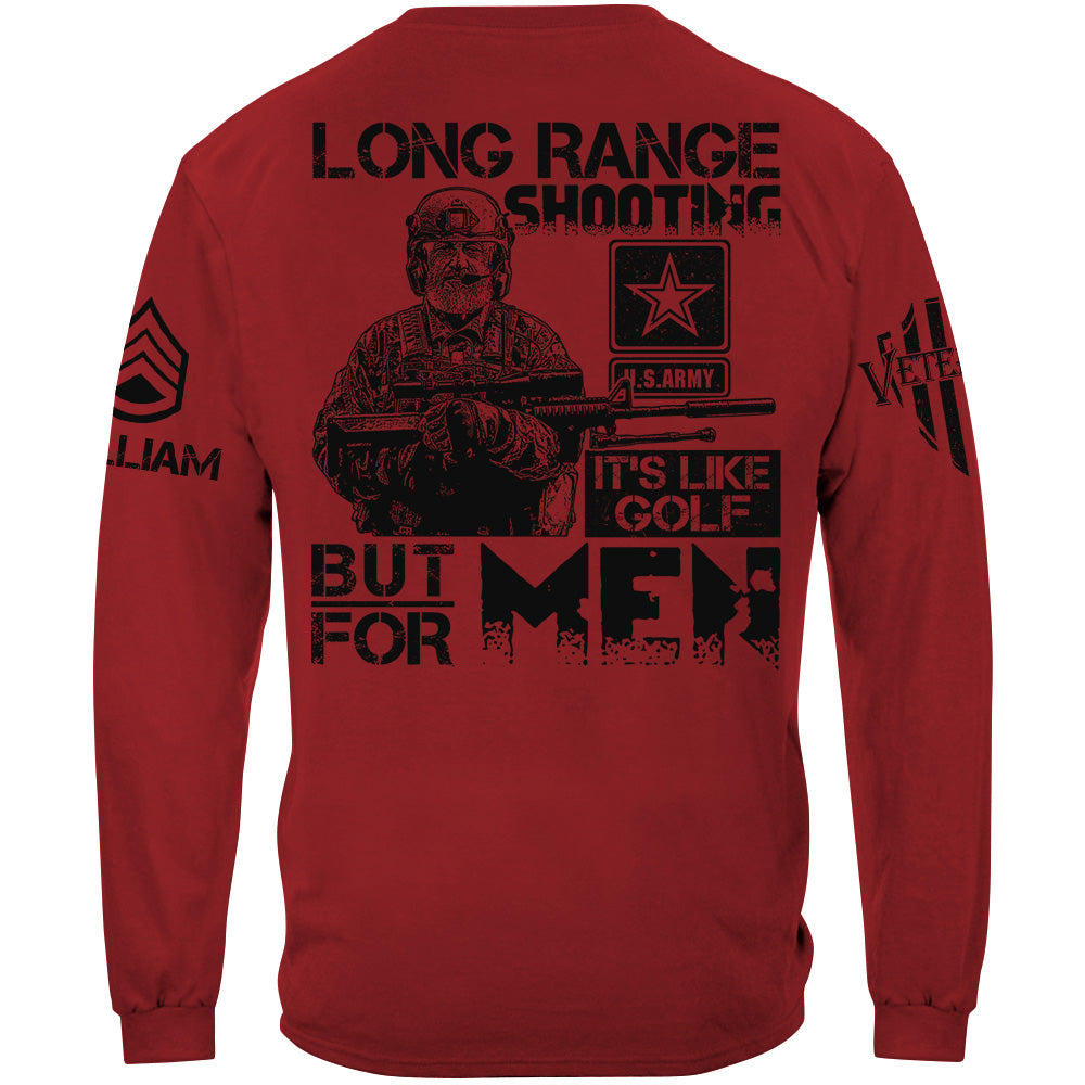 Long Range Shooting Like Golf But For Men Vr2 2nd Amendment Veteran Rifle Shooting Shirt Gift For Veteran H2511 Trna