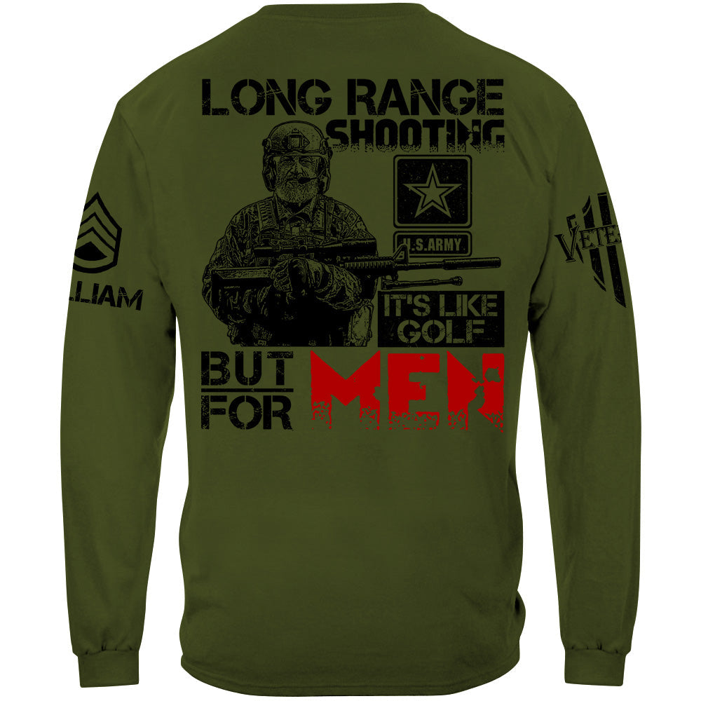 Long Range Shooting Like Golf But For Men Vr2 2nd Amendment Veteran Rifle Shooting Shirt Gift For Veteran H2511 Trna