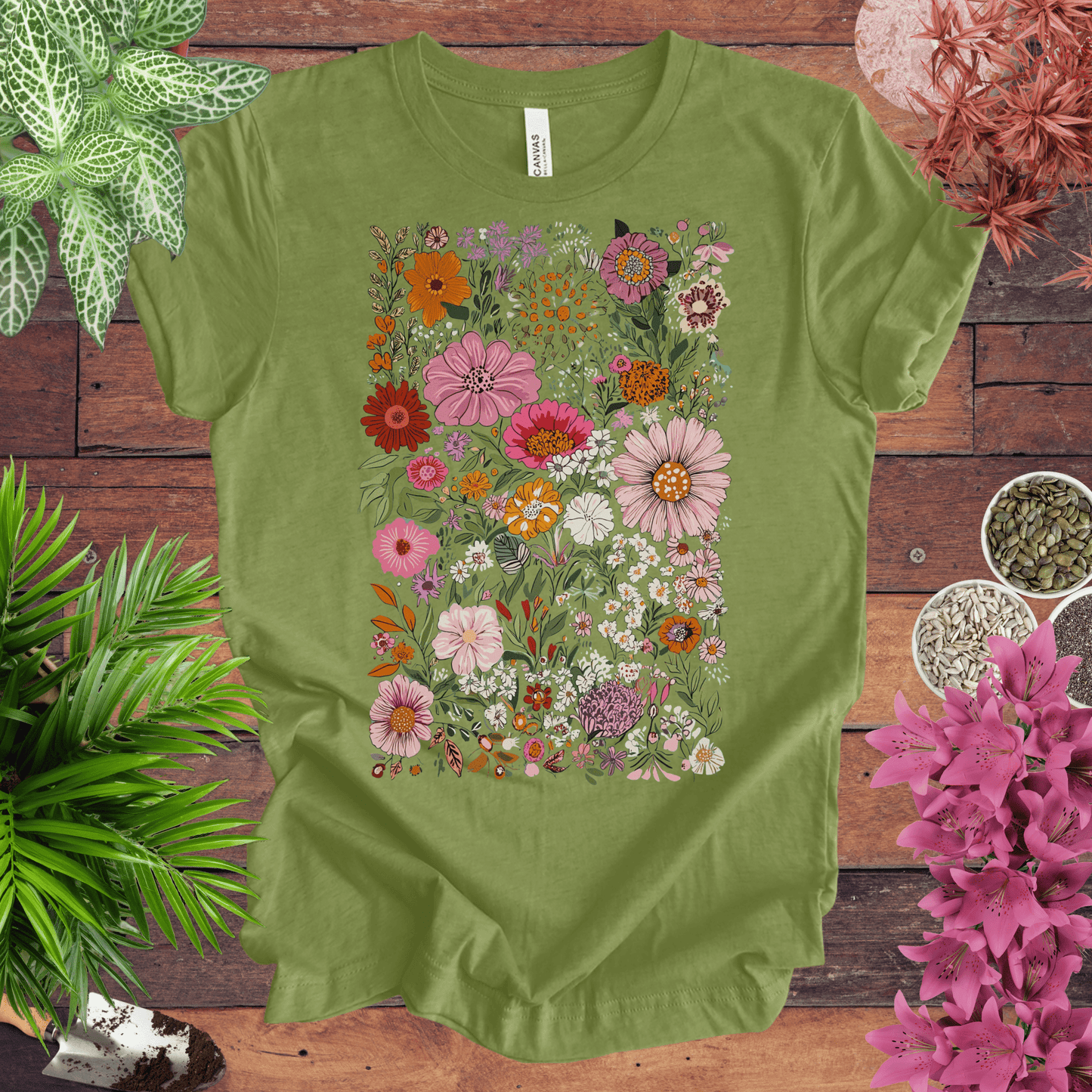 Colorful Wildflower Garden T-Shirt