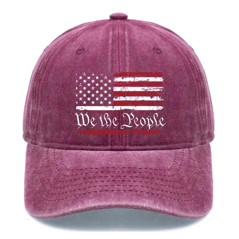 We The People American Flag Cap (Free Customization)