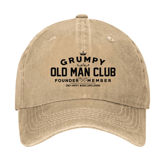 Grumpy Old Man Club Cap (Free Customization)