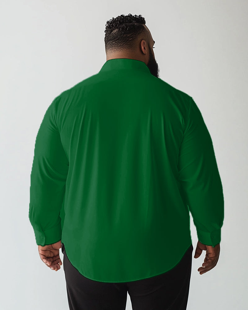 Men's Plus Size Mardi Gras Carnival Celebration for Free Casual Long Sleeve Shirt