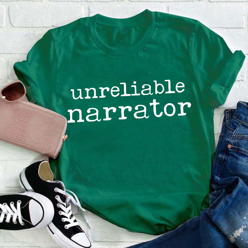 Unreliable Narrator Teacher T-Shirt