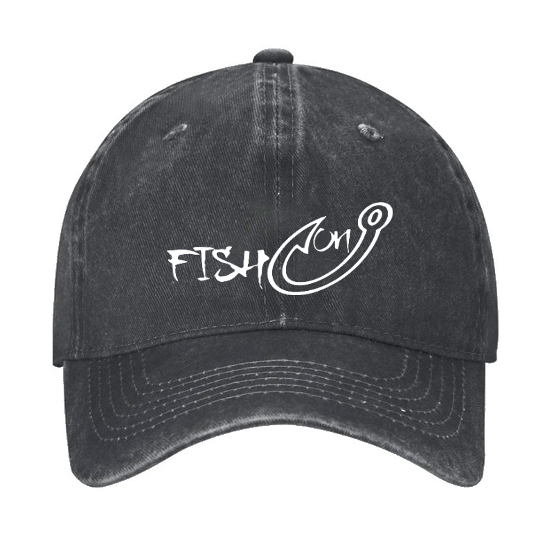 Fish On Funny Fishing Cap