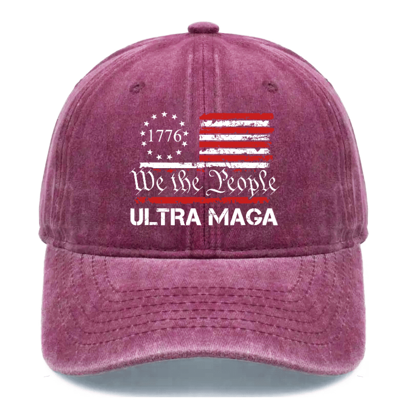 Maturelion Custom Cap 1776 We The People American Flag Ultra Maga Cap (Free Customization)