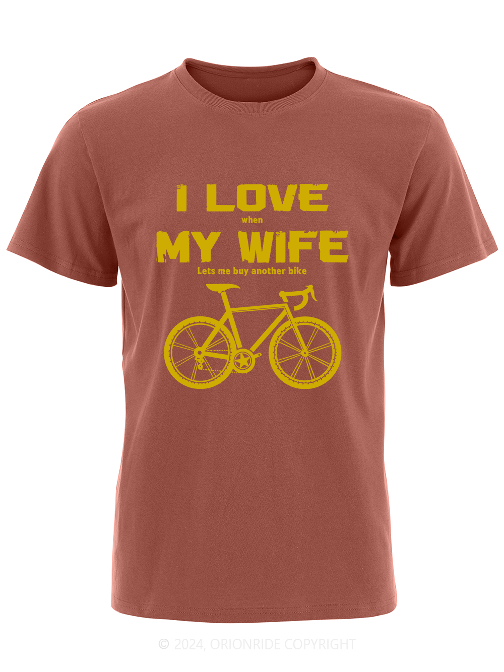 Orionride Short Sleeves I Love My Wife Bike T-Shirt