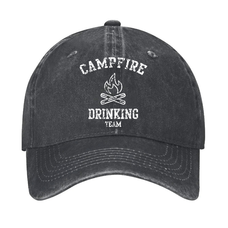 Campfire Drinking Team Funny Gift Cap