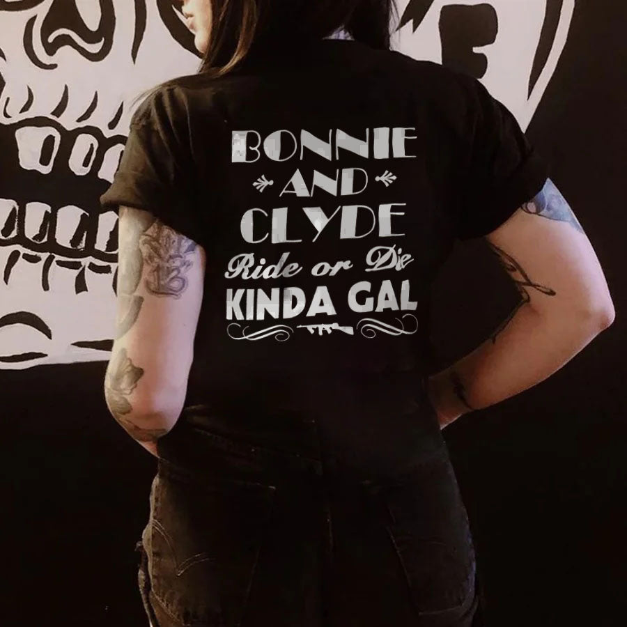 Bonnie and Clyed Kinda Cal T-shirt